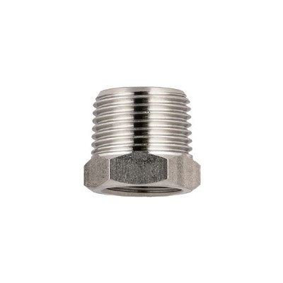 62080-3/8"-1/8" AIGNEP | 60/62 Series | Stainless Steel Reducer | 3/8" Male BSPT x 1/8" Female BSPP
