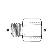6220-06-06 Adaptall Carbon Steel -06 Male ORFS x -06 Female JIS Solid Adapter