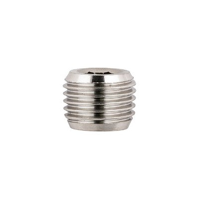 62325-3/8" AIGNEP | 60/62 Series | Stainless Steel Male Plug | Internal Hex |  DIN 906 | 3/8" BSPT