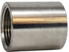 62411B (62-411B) Midland 150# Stainless Steel Fitting - OD Machined Coupling - 1/4" Female NPT x 1/4" Female NPT - 304 Stainless Steel