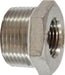 62524 (62-524) Midland 150# Stainless Steel Fitting - Hex Bushing - 1-1/2" Male NPT x 1-1/4" Female NPT - 304 Stainless Steel