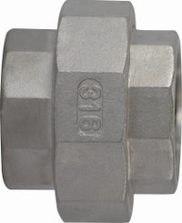 62604 (62-604) Midland 150# Stainless Steel Fitting - Female Union - 3/4" Female NPT x 3/4" Female NPT - 304 Stainless Steel