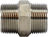 62722 (62-722) Midland 150# Stainless Steel Fitting - Hex Nipple - 3/8" Male NPT x 3/8" Male NPT - 304 Stainless Steel