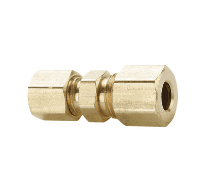 62C-0806 Dixon Brass Compression Fitting - Union Reducer - 3/8" x 1/2" Tube Size