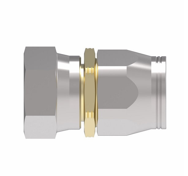63-190535-16 Aeroquip by Danfoss | Female 37° JIC Swivel Super Gem PTFE Reusable Hose Fitting | -16 Female 37° JIC Swivel x -16 Reusable Hose End | Steel & Brass