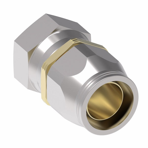 63-190535-12 Aeroquip by Danfoss | Female 37° JIC Swivel Super Gem PTFE Reusable Hose Fitting | -12 Female 37° JIC Swivel x -12 Reusable Hose End | Steel & Brass