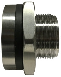 63216 (63216) Midland Female Pipe Bulkhead Fitting - 1-1/4" Female NPT - 2-1/4" Hose Size - 316L Stainless Steel