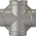 63390 (63-390) Midland 150# Stainless Steel Fitting - Cross - 1/8" Female NPT - 316 Stainless Steel