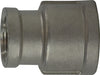 63440 (63-440) Midland 150# Stainless Steel Fitting - Reducing Coupling - 1" Female NPT x 3/8" Female NPT - 316 Stainless Steel