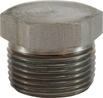 63662 (63-662) Midland 150# Stainless Steel Fitting - Solid Hex Head Plug - 3/8" Male NPT - 316 Stainless Steel