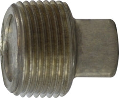 63681 (63-681) Midland 150# Stainless Steel Fitting - Solid Square Head Plug - 1/4" Male NPT - 316 Stainless Steel