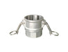 CGD-150-SS1 Midland Cam and Groove - Part D - 1-1/2" Female Coupler x 1-1/2" Female NPT - 316 Stainless Steel