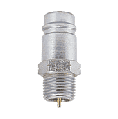 64-6CA ZSi-Foster Quick Disconnect Coaxial Plug - 1/2" ID - Steel - Male Hose Thread