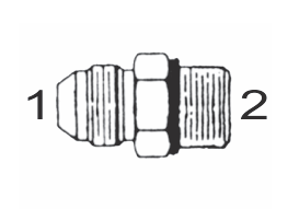 6400 20X20-O by Couplamatic | Hydraulic Adapter | 1-5/8-12 Male JIC x 1-5/8-12 Male O-Ring