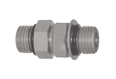 6403-8 Dixon Zinc Plated Steel Adjustable O-Ring Union - 3/4"-16 Male O-Ring Boss x 3/4"-16 Adjustable O-Ring Boss