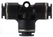 640600C Midland DOT Push-In Fitting - Union Tee - 3/8" Tube OD - Composite Body