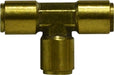 640400 Midland DOT Push-In Fitting - Union Tee - 1/4" Tube OD - Brass