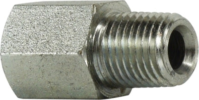 640442 Midland Hydraulic Female O-Ring to Male Pipe Adapter - 7/16-20 Female O-Ring Boss x 1/8" Male Pipe - Steel