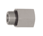 6405-12-8 Dixon Zinc Plated Steel 1-1/16"-12 Male SAE O-Ring Boss x 1/2"-14 Female NPTF Pipe Adapter