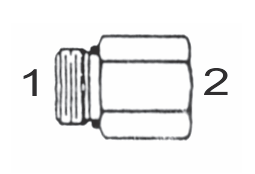 6405 8x6 by Couplamatic | Hydraulic Adapter | 3/4-16 Male O-Ring x 3/8" Female NPTF