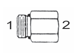 6405 8x8 by Couplamatic | Hydraulic Adapter | 3/4-16 Male O-Ring x 1/2" Female NPTF