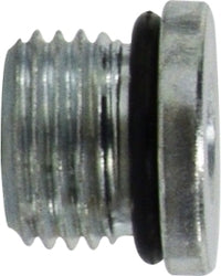 6408HO5 (6408-H-O-5) Midland Hydraulic O-Ring Hollow Hex Head Plug - 1/2-20 Male O-Ring Boss - Steel