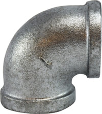 64109 (64-109) Midland Malleable Iron #150 Fitting - 90° Elbow - 2-1/2" Female NPT x 2-1/2" Female NPT - Galvanized Iron