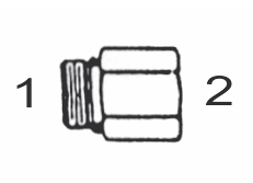 6410 10x8 by Couplamatic | Hydraulic Adapter | 7/8-14 Male O-Ring x 3/4-16 Female O-Ring