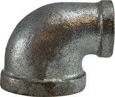 64136 (64-136) Midland Malleable Iron #150 Fitting - Reducing 90° Elbow - 1-1/2" Female NPT x 3/4" Female NPT - Galvanized Iron