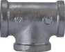 64262 (64-262) Midland Malleable Iron #150 Fitting - Tee Fitting - 6" Female NPT - Galvanized Iron