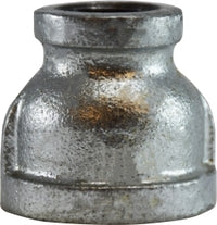 64447 (64-447) Midland Malleable Iron #150 Fitting - Reducing Coupling - 1-1/2" Female NPT x 1/2" Female NPT - Galvanized Iron