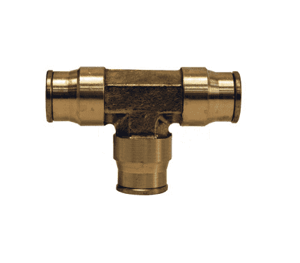 645 Dixon Forged Brass Push-In Fitting - Union Tee - 5/32" Tube OD