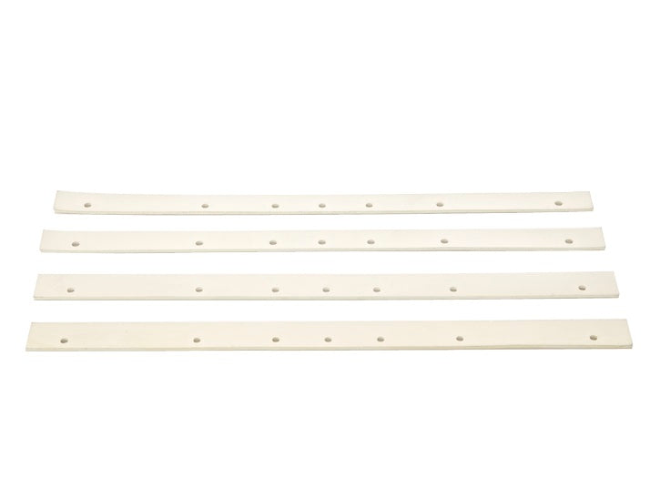 645BNSBPK Flexaust Replacement Buna-N Squeegee Blade set for Metal Floor Tools | 14" Width (2 Narrow & 2 Wide Blades)