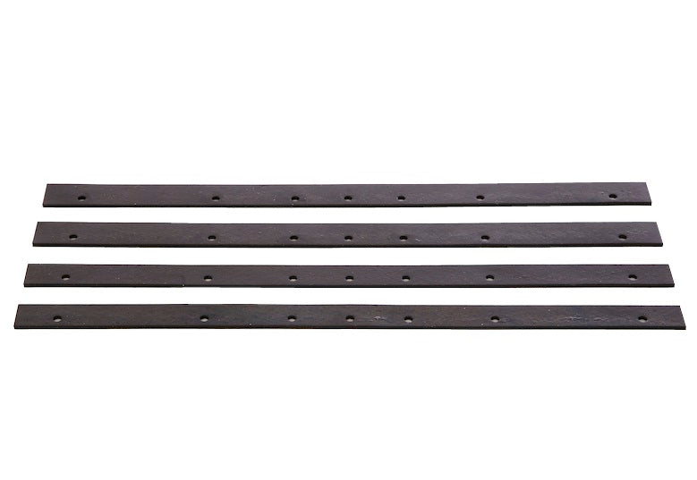 Flexaust 645SBPK Replacement Neoprene Squeegee Blade Set for Metal Floor Tools | 14 Width (2 Narrow & 2 Wide Blades), Aluminum