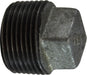 64660 (64-660) Midland Malleable Iron #150 Fitting - Square Head Plug - 3" Male NPT - Galvanized Iron