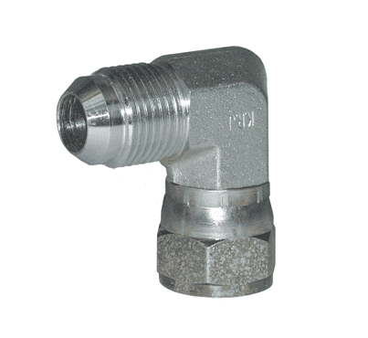 6500-16 Dixon Zinc Plated Steel 1-5/16"-12 Male 37 deg. JIC Flare x 1-5/16"-12 Female 37 deg. JIC Swivel 90 deg. Elbow
