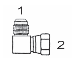 6500 12x12 by Couplamatic | Hydraulic Adapter | 1-1/16-12 Male JIC x 1-1/16-12 Female JIC | 90 deg.