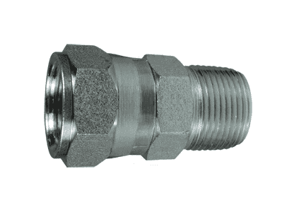 6505-5-4 Dixon Zinc Plated Steel 1/2"-20 37 deg. JIC Female Swivel x 1/4"-18 Male NPTF