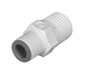 65056014WP2 Dixon LIQUIfit Nylon Male Connector - 3/8" Tube to 1/4" Male NPTF - Pack of 10