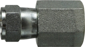 65062020 (6506-20-20) Midland Hydraulic JIC Swivel to Female Pipe Adapter - 1-5/8-12 Female JIC 37° Flare x 1-1/4" Female Pipe - Steel