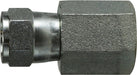 650642 (6506-4-2) Midland Hydraulic JIC Swivel to Female Pipe Adapter - 7/16-20 Female JIC 37° Flare x 1/8" Female Pipe - Steel