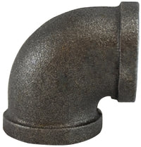 65110 (65-110) Midland Malleable Iron #150 Fitting - 90° Elbow - 3" Female NPT x 3" Female NPT - Black Iron