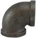 65106 (65-106) Midland Malleable Iron #150 Fitting - 90° Elbow - 1-1/4" Female NPT x 1-1/4" Female NPT - Black Iron