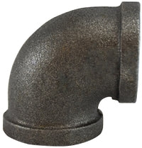 65114 (65-114) Midland Malleable Iron #150 Fitting - 90° Elbow - 6" Female NPT x 6" Female NPT - Black Iron