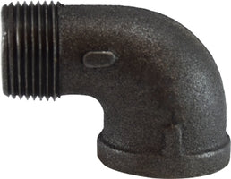 65169 (65-169) Midland Malleable Iron #150 Fitting - 90° Street Elbow - 2-1/2" Female NPT x 2-1/2" Male NPT - Black Iron