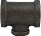 65306 (65-306) Midland Malleable Iron #150 Fitting - Reducing Branch Tee - 1-1/4" Female NPT x 1-1/4" Female NPT x 1" Female NPT - Black Iron