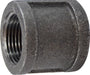 65412 (65-412) Midland Malleable Iron #150 Fitting - Coupling - 3/8" Female NPT x 3/8" Female NPT - Black Iron