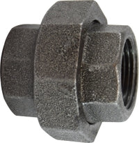 65610 (65-610) Midland Malleable Iron #150 Fitting - Union - 3" Female NPT x 3" Female NPT - Black Iron