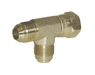 6602-6 Dixon Zinc Plated Steel (Two) 9/16"-18 Male 37 deg. JIC Flare x 9/16"-18 Female 37 deg. JIC Swivel Run Tee