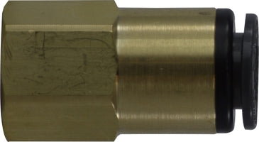 660404C Midland DOT Push-In Fitting - Female Connector - 1/4" Tube OD x 1/4-18 Female NPT - Composite Body